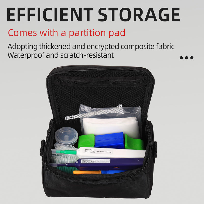Fiber Optic Cleaning Kit Equipped with dust-Free Paper Cleaning Cotton swabs and Brushes Cleaning Box 1.25MM/2.5MM Cleaning Pens for SC/LC/FC Connections 1PCS Cleaning Small Set No.4