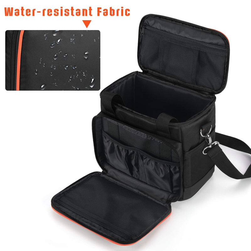 Trunab Travel Carrying Bag Compatible with Jackery Explorer160/240/300, Portable Power Station Storage Case with Waterproof Bottom and Front Pockets for Charging Cable and Accessories Small(Fits 160/240/300W)