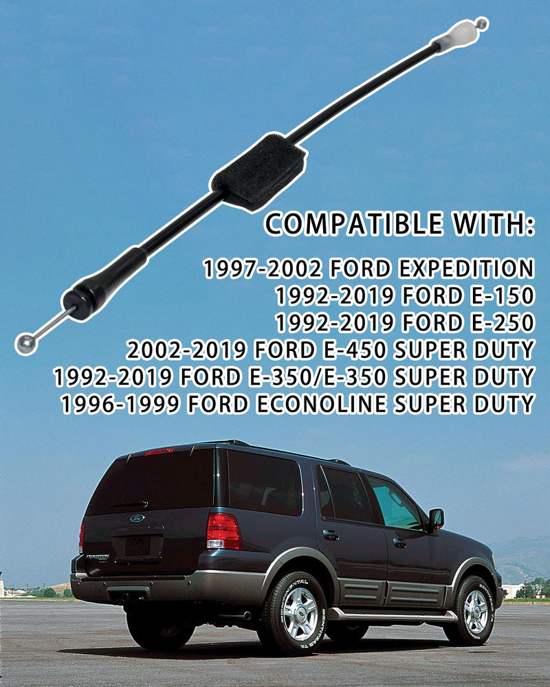 2 PCS Tailgate Release Cables for 1997-2002 Ford Expedition Rear Door Latch Cable Ford E-150 E-250 E-350 E-450 Replaces F2UZ-15264A65-B/F2UZ15264A65B