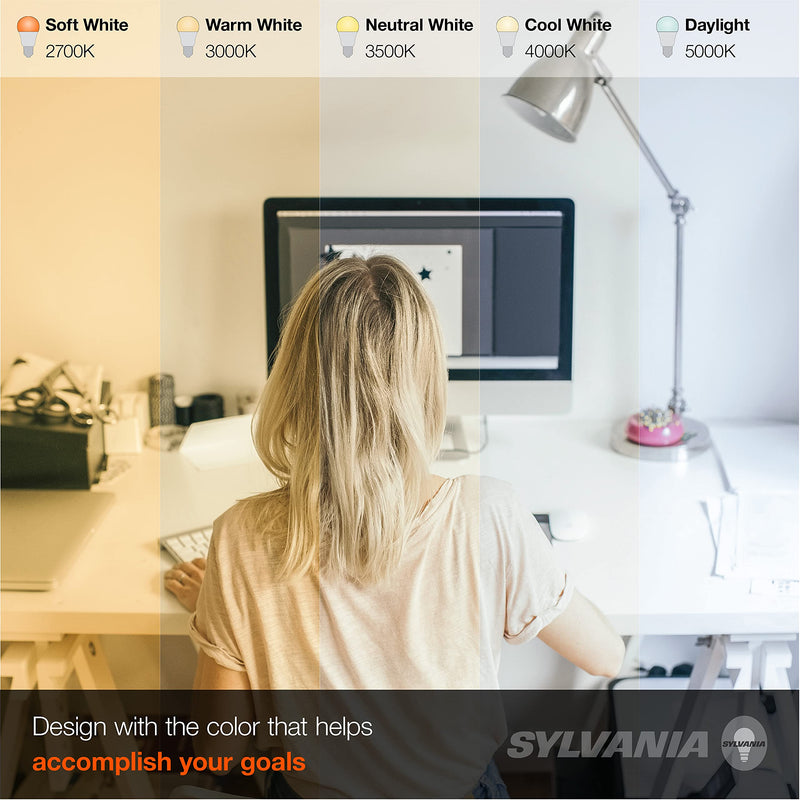 Sylvania 8" Slim Microdisk Recessed LED Downlight Kit, Dimmable, 20W, 5 CCT Color Selectable (2700K/ 3000K/ 3500K/ 4000K/ 5000K), Wet Rated, 90 CRI - 1 Pack (61407) 5cct in One (2700k/3000k/3500k/4000k/5000k) 1 Count (Pack of 1)