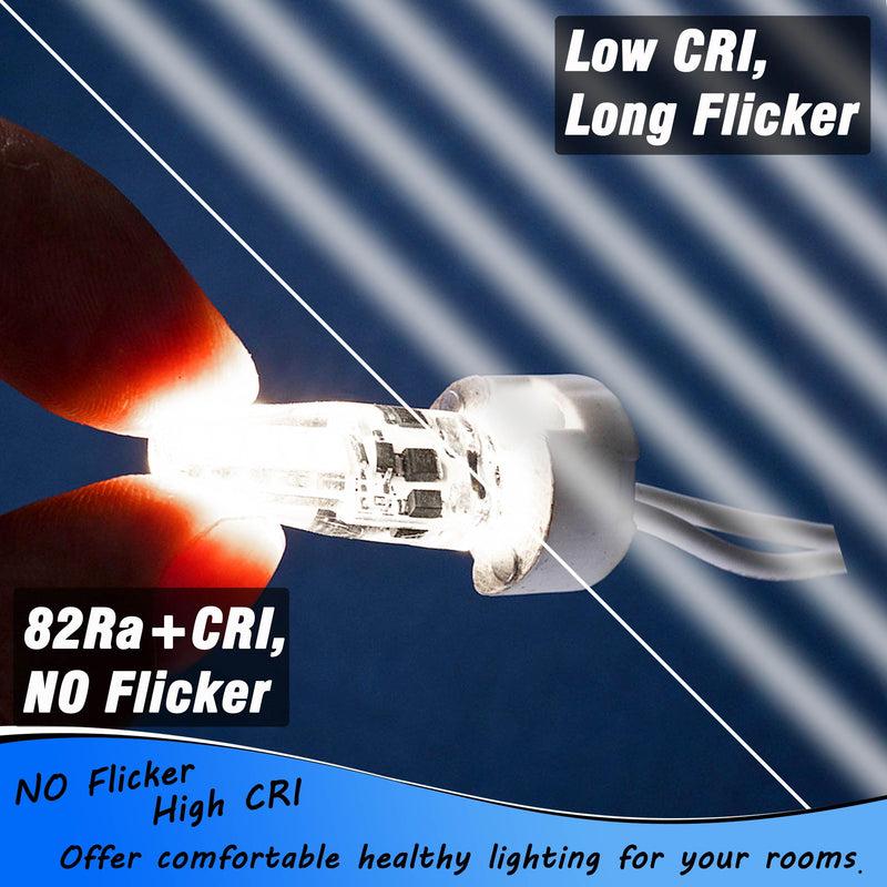 G4 LED Bulb 12-24V AC/DC 3W Daylight 6000K 20W Halogen Bulb Equivalent T3 JC Bi-Pin Base Ceiling Recessed Puck Light for RV Camper Trailer Marine Boat Motorhome, 5 Pack 6000k Daylight White G4 - 3W