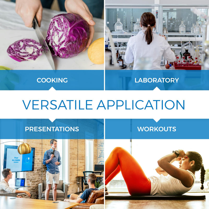 Sper Scientific Portable Digital Kitchen Timer 810015 for Cooking and Baking with Loud Alarm, 4 Channel Timer, Large Display Digital Lab and Cooking Timer, Classroom Timer for Teachers and Students 1 Pack