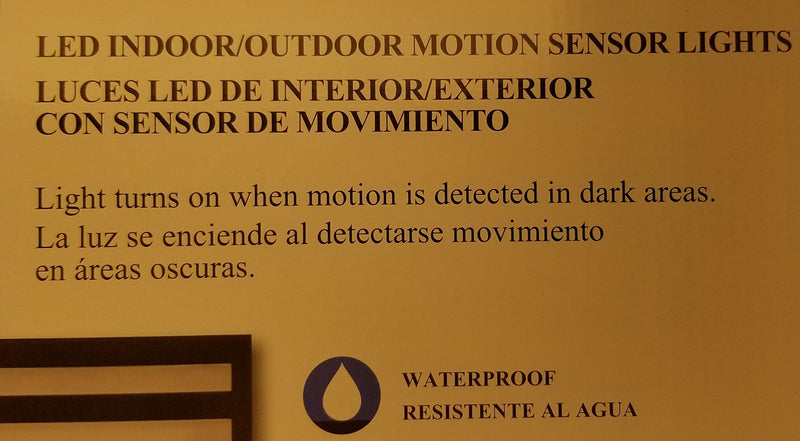 Motion Sensor LED Indoor/Outdoor Lights (Pack of 3)