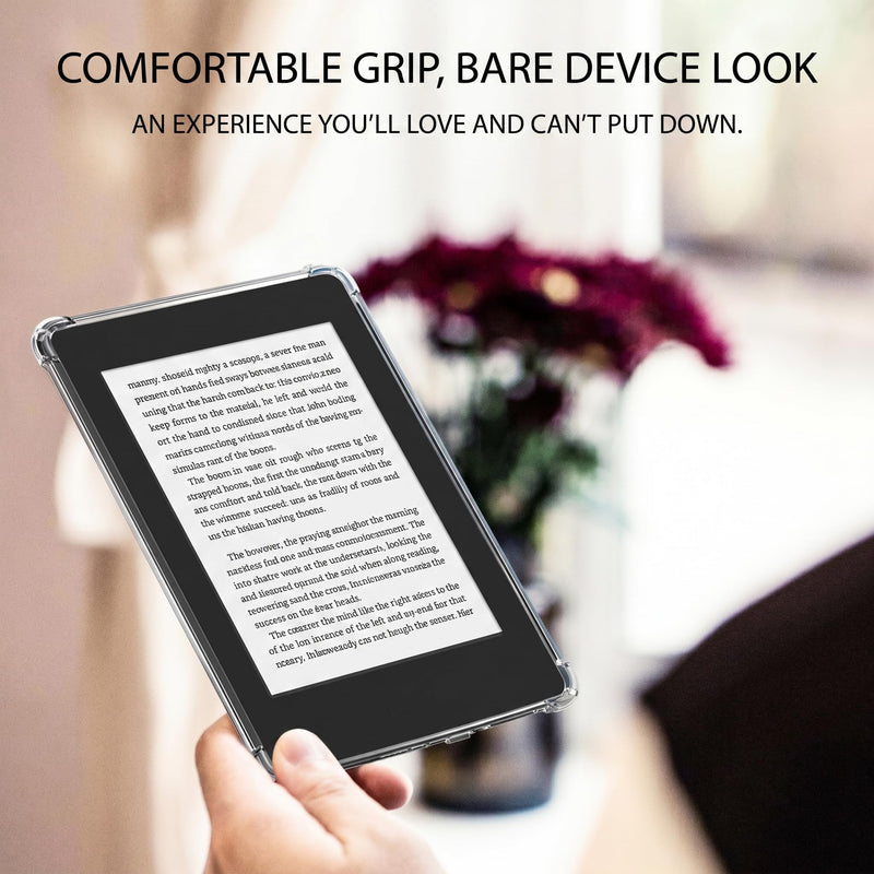 Clear Case for Kindle Paperwhite 1/2/3/4/5/6 - Anti-Yellowing, 4-Corner Airbag, Sturdy, Compatible with 6-6.8-7" eReaders (Kindle PW 4 6.0inch) Kindle PW 4 6.0inch