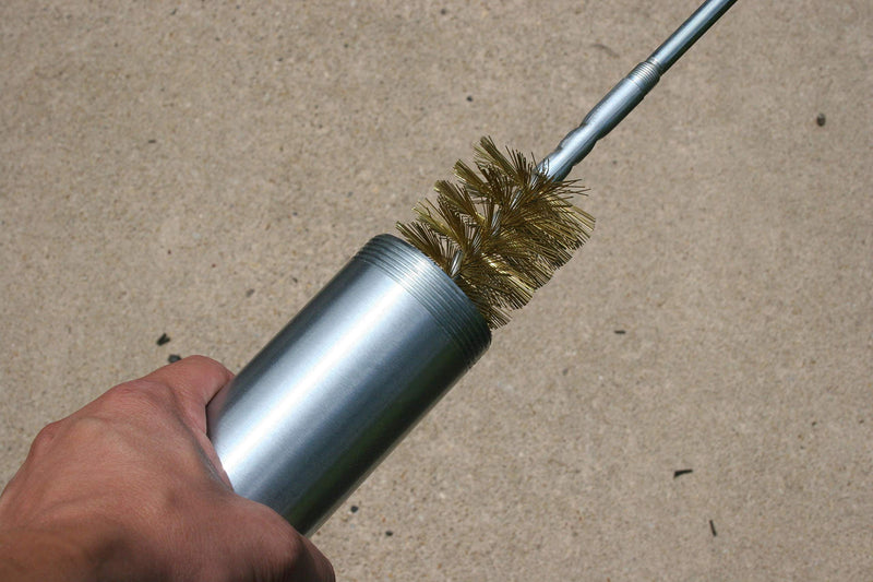 Albion Engineering Company 800-G01 Bulk Gun Barrel Brush with Curved Handle for Manual Cleaning