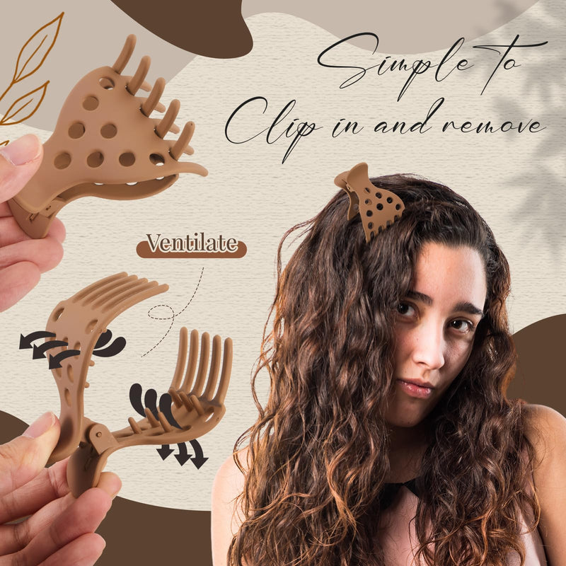  [AUSTRALIA] - 18 Pcs Root Lifting Hair Clips for Curly Thick & Thin Hair, Roller Jaw Clamps for Women Supports & Creates Natural Volume Curls, No Crease Root Lifting Clips Styling Accessories