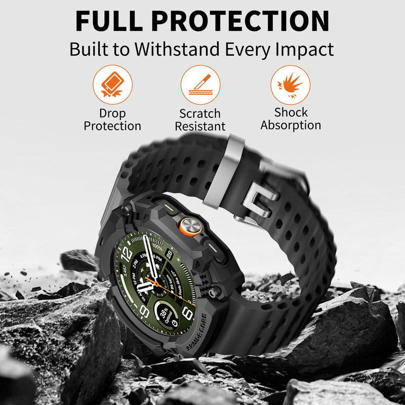 Case for Samsung Galaxy Watch Ultra 2 (2026) Ultra 47mm Protector | TPU Lightweight Rugged Protective Bumper Cover Sports Anti-Scratch Soft Flexible Shockproof Frame Accessories Black galaxy ultra2/ultra 47mm