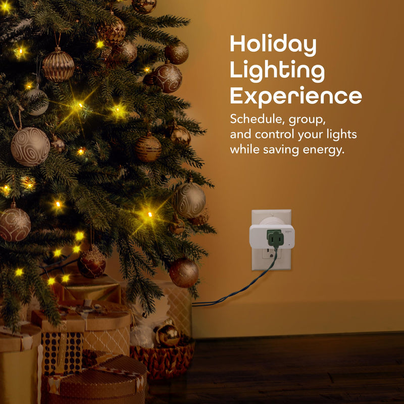 Geeni Smart Plug Mini 15A WiFi Outlet 4-Pack, Compatible with Alexa Google Home, No Hub Required, App Remote Control, UL Certified White 4 Pack