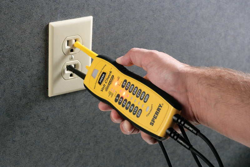 Sperry Instruments VC61000 Volt Check Voltage & Continuity Tester, Black & Yellow