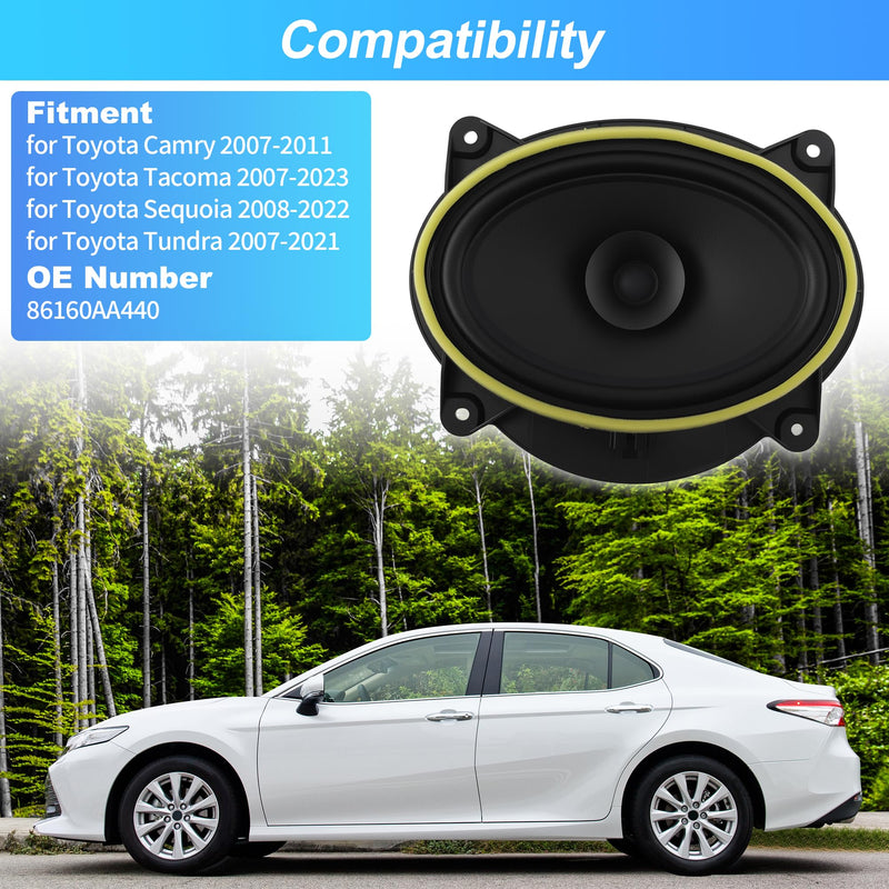 Motoforti 86160AA440 1 Pcs Car Door Speaker for Toyota Camry 07-11 | Door radio speaker, for Toyota Camry 2007-2011, for Toyota Tacoma 2007-2023, Speakers