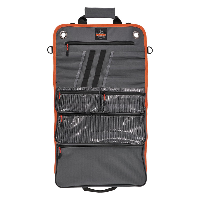 Ergodyne Arsenal 5874 Roll Up Tool Bag with Clear Zippered Pockets, Tool Organizer