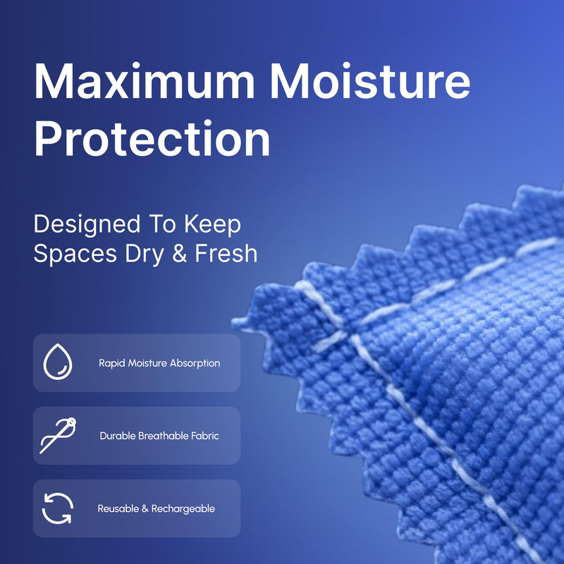 Reusable Desiccant Packs with Color-Indicating Silica Gel Beads for cabinets, safes (6 x 100g) – Heavy Duty Moisture & Anti-Rust Protection for Firearms, Ammo, Optics & Electronics Equipment