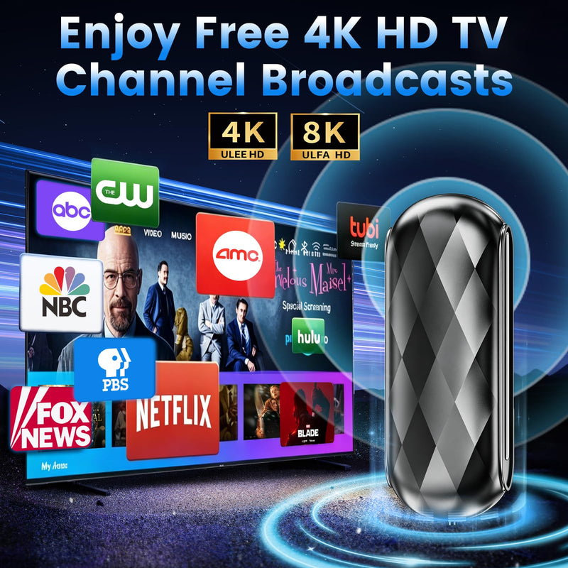 TV Antenna Indoor,5000+Miles Digital Antenna Smart/Old TV for Local Channel | Designed for smart HDTV,amplified Signal Booster,best strongest TV Antennas Supports 360°Reception of 8K/4K/1080P full HD