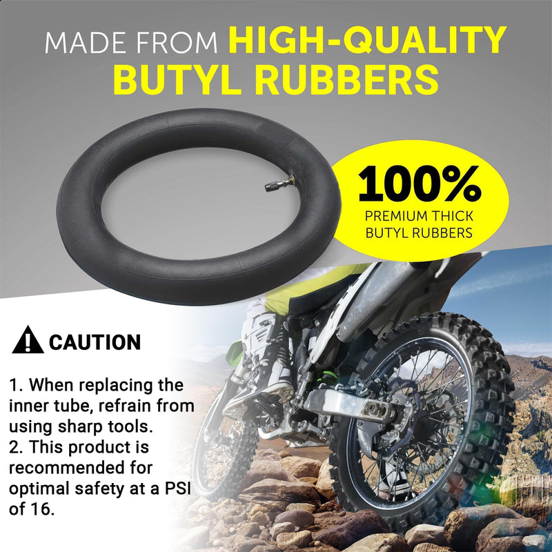 AR-PRO (2-Pack) 2.50/2.75-10 Dirt Bike Replacement Inner Tubes Heavy Duty|Compatible with Honda Crf50 /Xr50, Razor MX650 / MX500, Suzuki DRZ70 / JR50, Yamaha PW50 2.50/2.75-10"