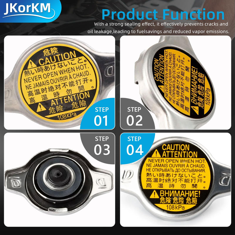 Radiator Cap, Replace 16401-31520 Compatible with Toyota Lexus - Avalon Camry Echo Highlander Prius C Sequoia Sienna Solara Tundra Yaris, ES300h ES350 GS300 GS430 IS300 LS430 RX350 RX450h SC430, More