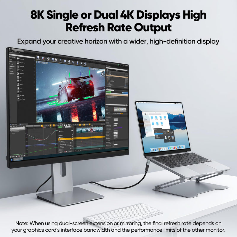 90 Degree USB C Adapter Flat 2Pack, 40Gbps/240W Thunderbolt4 Right Angle | 8K@60HZ Video Type C Male to Female USB4 Extender Adapter Kit for Steam Deck, Switch 2, ROG Ally, Laptop, Docking, Quest 3 90 Degree