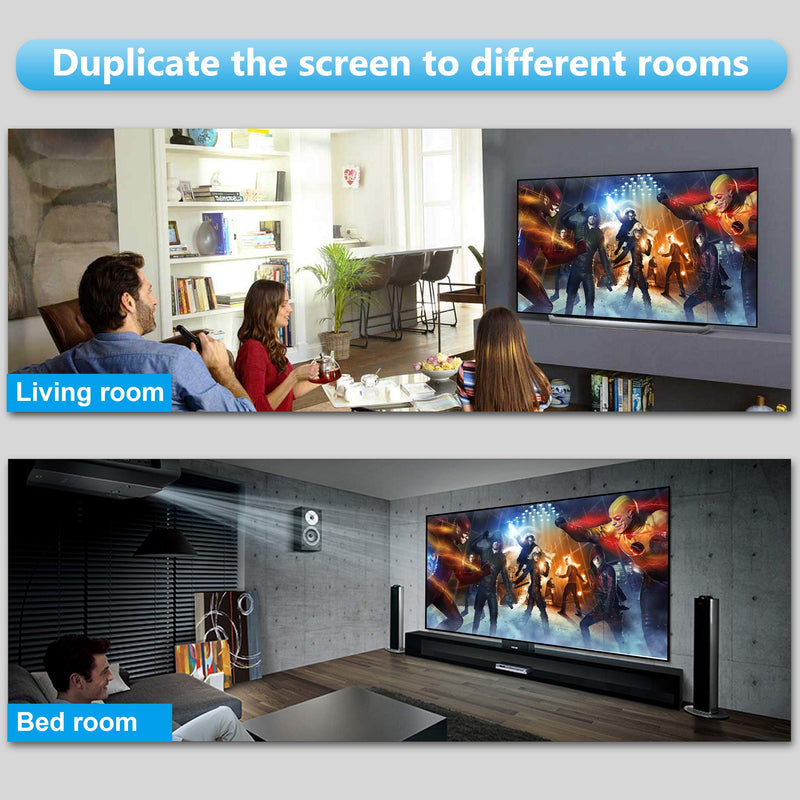 HDMI Splitter 4K@60Hz, avedio links HDMI Splitter 1 in 2 Out, HDMI Splitter for Dual Monitors Only Duplicate/Mirror Screens, Support HDMI2.0b, HDCP2.2, 18.5Gbps, Auto Scaling, Full HD 1080P 3D 1x2 4K@60Hz