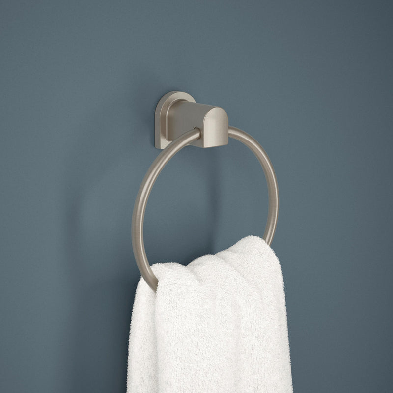 Peerless PA319-BN Xander Towel Ring, SpotShield Brushed Nickel