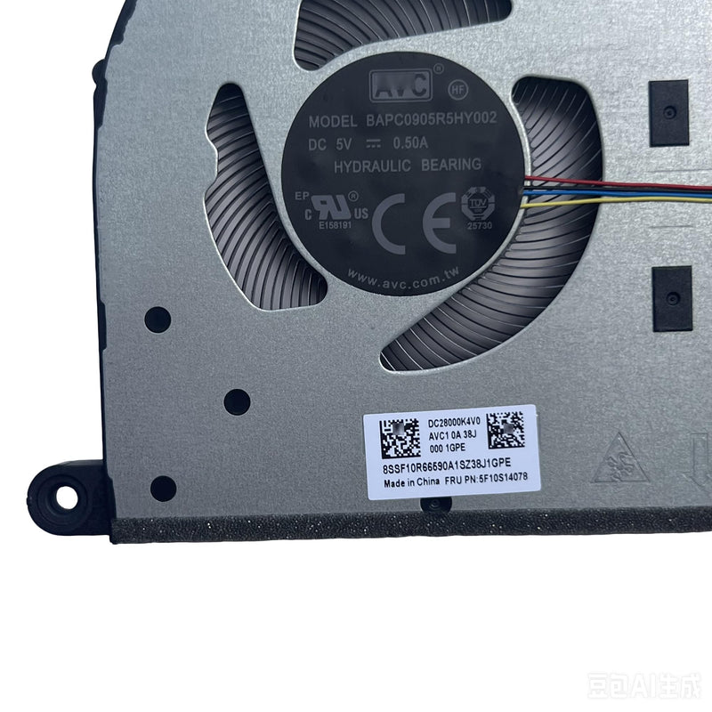 CPU Cooling Fan for Lenovo IdeaPad Slim 3 15IAN8 15IAH8 15IRU8 15ABR8 – 5F10S14078 DC5V 4-Pin