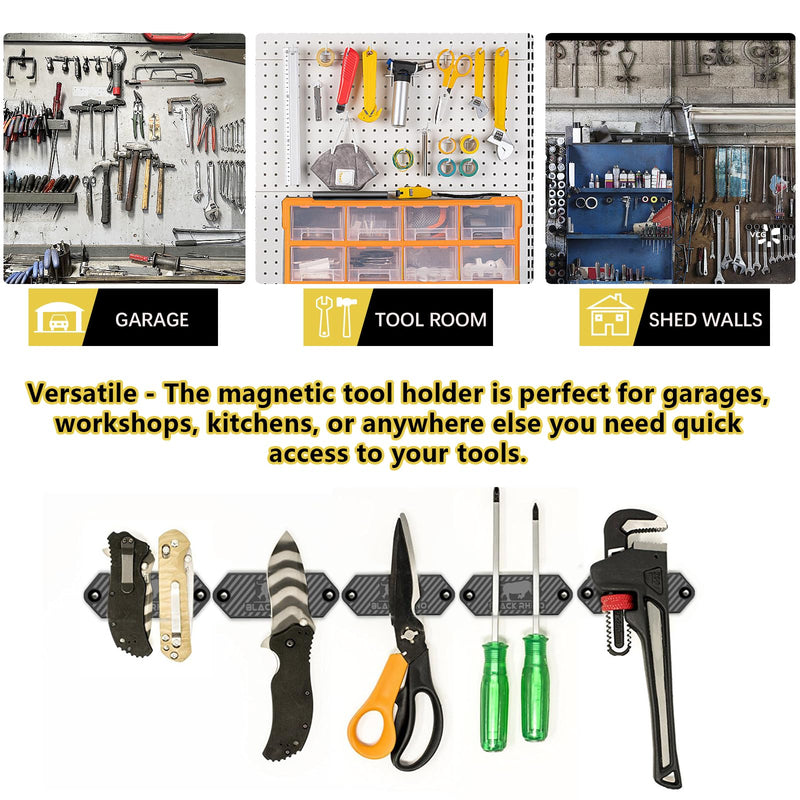 Magnetic Tool Holder, Strong Magnetic Tool Belt Clip, Magnetic Tool Holder Storage Organizer for Screws, Nails, Hammer, Sockets, Pliers, Screw Driver, Trowel, Drill Bit, Wrench,... 2