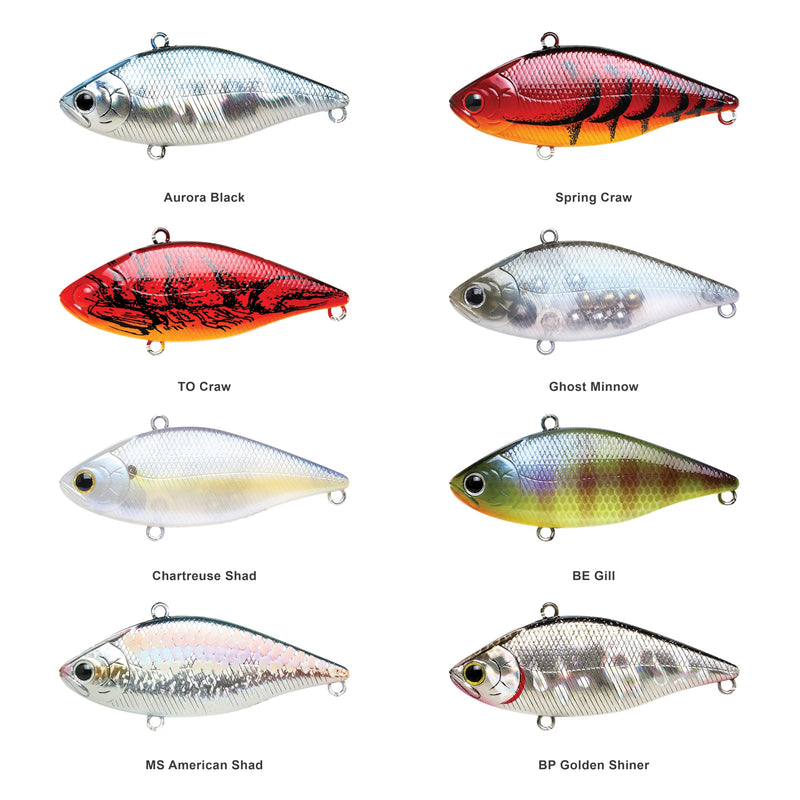 LUCKY CRAFT LV-150, Freshwater Bass Fishing Lure, Lipless Crank Bait, Smallmouth, Sinking, Tournament Winning, Perfect Wobbling, Fishing Gear, Fishing Accessories, Fishing Tackle 052 Aurora Black