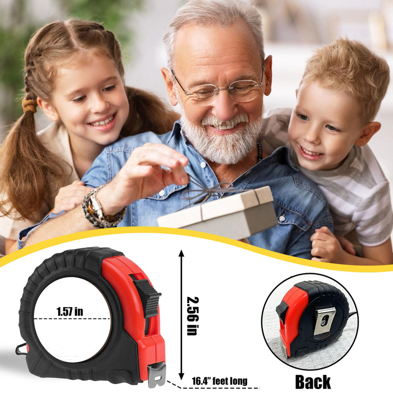 Dad Gifts from Daughter Son for Fathers Day Measure Tape - Cool Fathers Day Presents - Birthday Gifts for New Girl Son Best Dad - Woodworking Carpenter Measuring Tape I Love You Dad