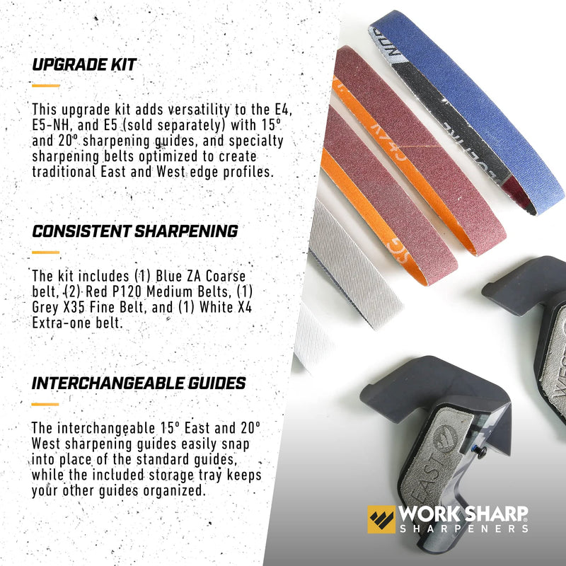 Work Sharp Professional Electric Kitchen Knife Sharpener Upgrade Kit