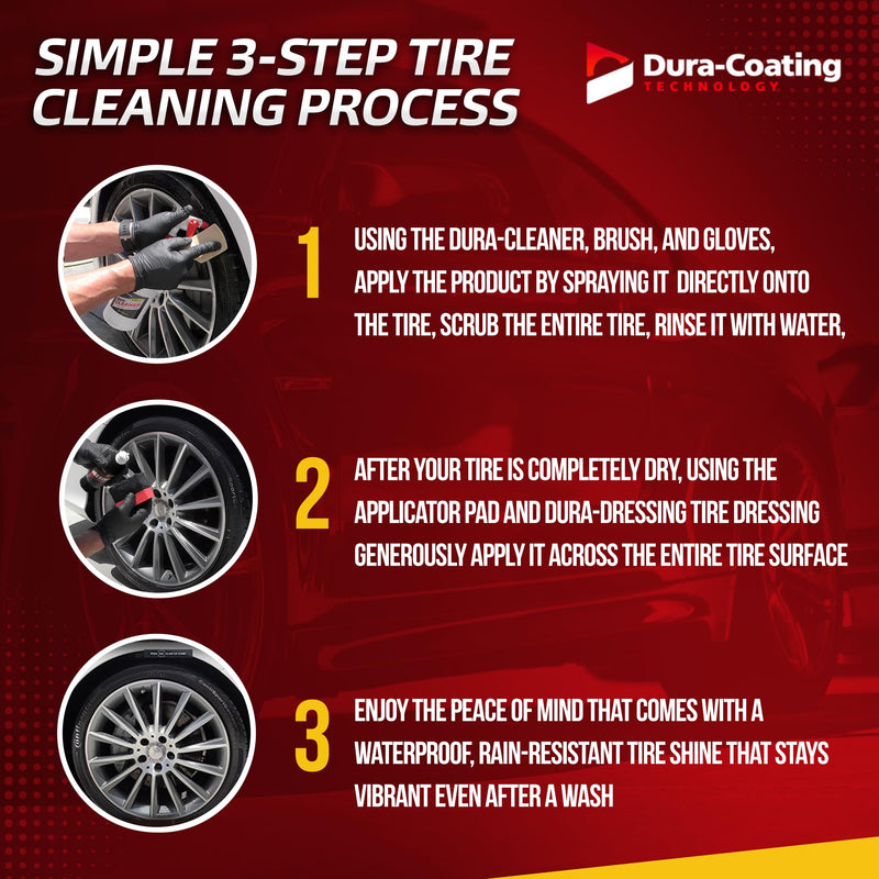 DURA-COATING TECHNOLOGY, Dressing Tire Dressing Re-Load Kit, for Tires Already Coated with Dura-Dressing - Car Tire Shine for Ultimate High Gloss Shine, Protection & Renewal - XXL 16oz Bottle 16 oz - RE-LOAD KIT