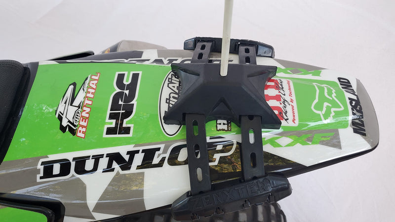 ZENXTEN Motorcycle Dune Whip Mount - uniWhip 3.0 MX Mount (Upgraded) - Read Instructions ON Packaging