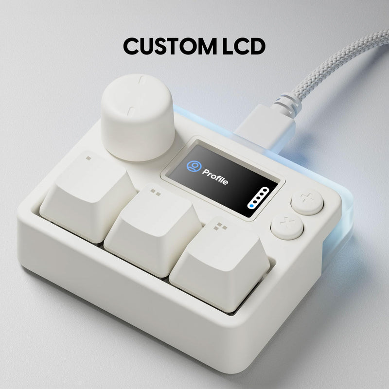Pulsar Gaming Gears Pulsar Lab XPAD Mini 3-Key OSU Gaming Keypad, White | Compact 3-key OSU gaming keypad with up to 8,000Hz polling rate and 0.1ms low latency for fast, precise rhythm game inputs.