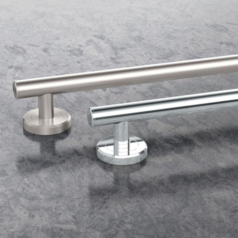 Gatco 884 Latitude II 12-Inch Bathroom & Shower Safety Grab Bar, Wall Mounted Stainless Steel, Satin Nickel 12 Inch