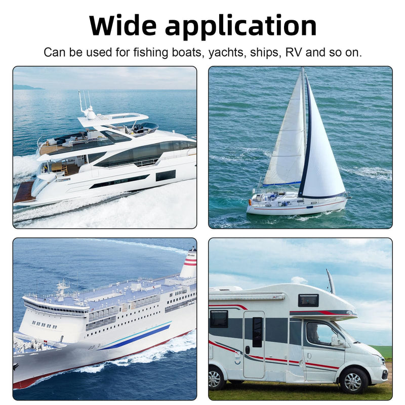 Trim Switch for Boat, Boat Tilt Trim Switch Black Push Button, for Fishing Boats Yachts Ships