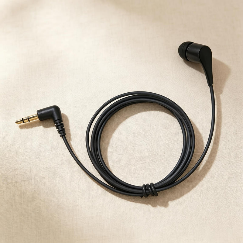 in-Ear Wired Earphone 3.5mm | Earbud Compatible with Tour Guide System, Interpretation Receivers, Keyboard Piano & TV Audio, Replacement Monitor Earpiece