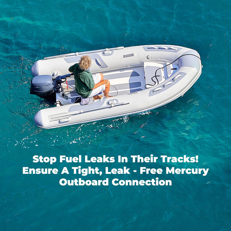Female Fuel Line Connector, Compatible with Mercury Outboard Motor Engine End 5/16 Inch 8mm, Replaces 13563q3 22-13563A3 18-8076, Works with mercury outboard fuel line 1