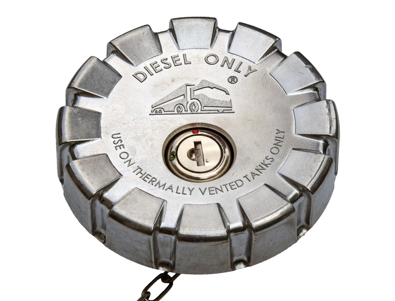 3 1/2” Nominal 5.5 TPI Locking Aluminum Diesel Fuel Cap For Kenworth Trucks