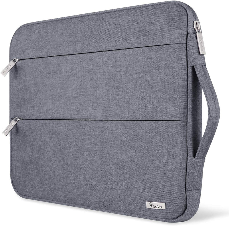 Voova 14 15 Inch Laptop Sleeve Case, Waterproof Computer Bag Cover Compatible with MacBook Pro 14 M3/M2/M1, MacBook Air 15 M2 / MacBook Pro 15,15 Surface Laptop 5/4,14 HP Stream Dell Acer Asus, Grey 14-15 Inch