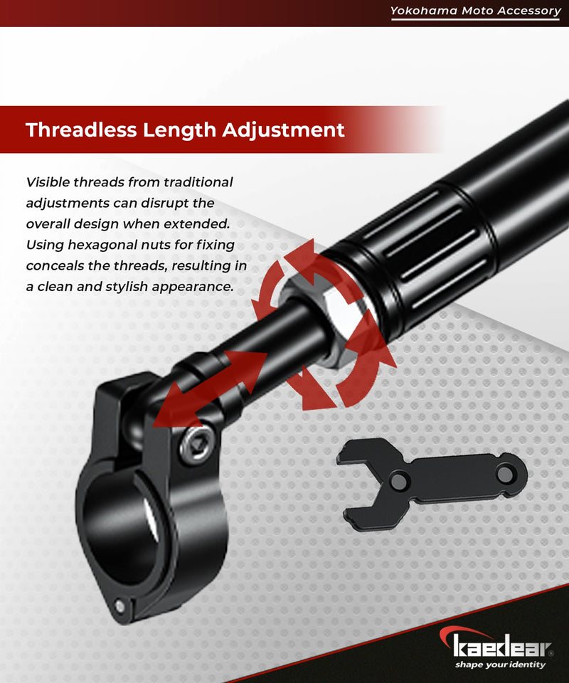 KDR-HB2 Handlebar Brace Bar Motorcycle Multi-Bar Adjustable Center Brace Aluminum Alloy