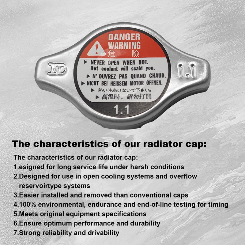Radiator Cap Cover 19045-PAA-A01 19045PAAA01 Compatible With Honda Civic, Accord, CRV, Odyssey, Pilot (1992-2008)