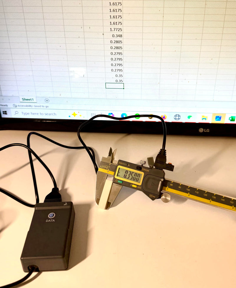 iGAGING Absolute Origin 0-6" Digital Caliper, IP54 Stainless Steel, SPC/USB Output Port, Inch & Metric Modes, Case, Manual 100-700-06