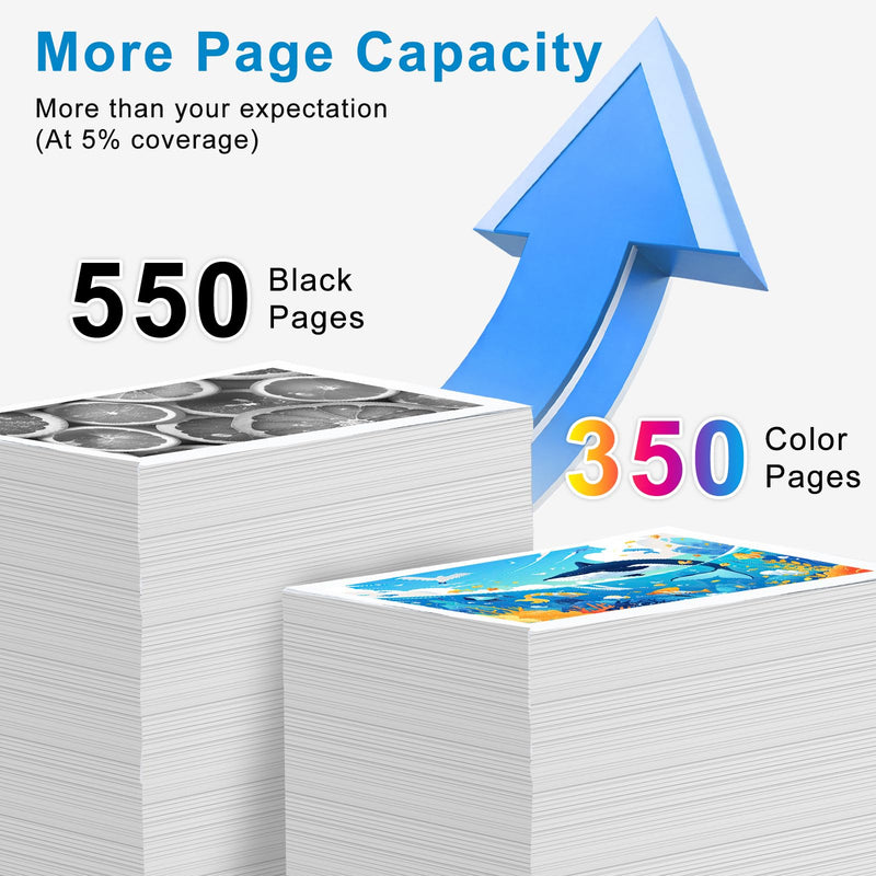 SAILNER Remanufactured Ink Cartridge Replaced for Epson 232 Ink Cartridge | Latest Chip High Yield Ink Work for XP-4200 Printer Ink cartridges XP-4205 WF-2950 WF-2930 Fits Home Homework School Office