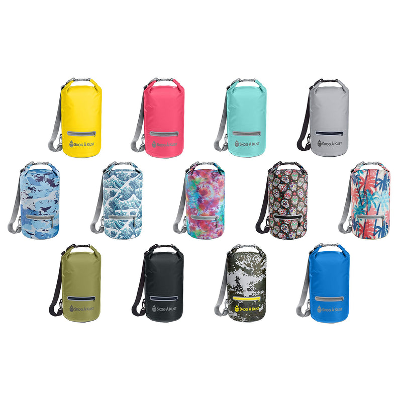 Skog Å Kust DrySak Roll Top Waterproof Bag, 5, 10 & 20 Liter Palm 10 Liter