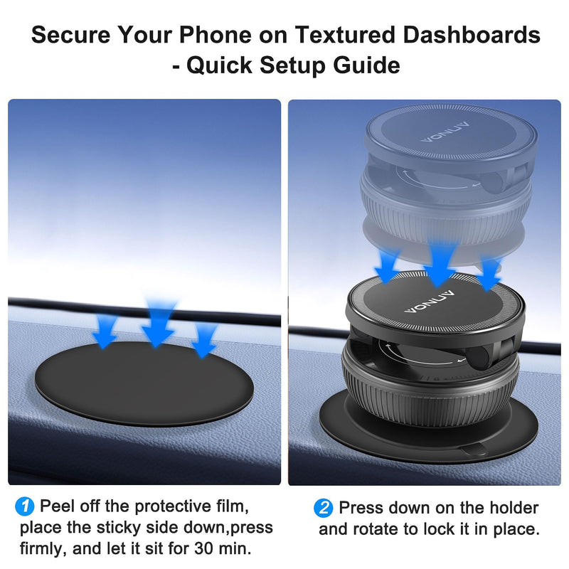 Magnetic Phone Holder for Car, 2025 Upgrade with 96LBS Ultra Suction & 2800gf Strong Magnet, 360° Adjustable Hands-Free Mount, Premium Car Accessories for Women Men, Fits iPhone/Android