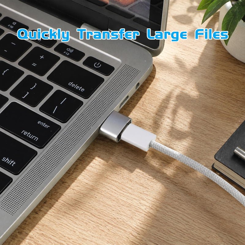 6 Pack USB Adapter, USB Male to C Female OTG Adapter Type C Adapters Compatible with Most Electronic Products Cell Phone Laptops Tablets Charging Data Transfer (Black, Silver, Purple)