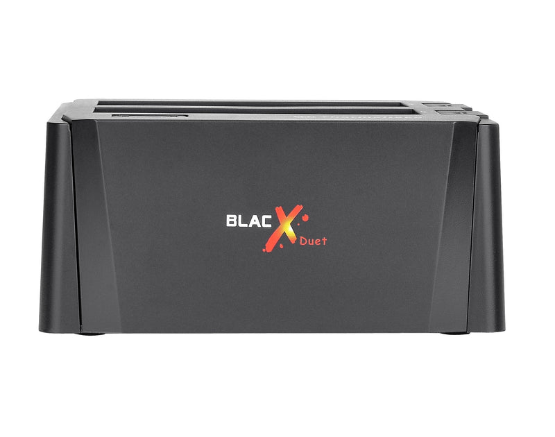 Thermaltake BlacX Duet 2.5”/3.5” SATA I/II/III USB 3.0 External Hard Drive Enclosure Docking Station ST0014U-D,Black Dual Bay