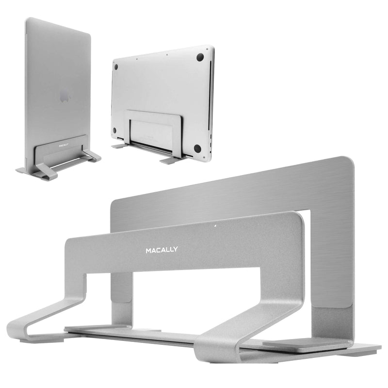 Macally Wireless Bluetooth Keyboard and a Vertical Laptop Stand, Create a Professional Workspace