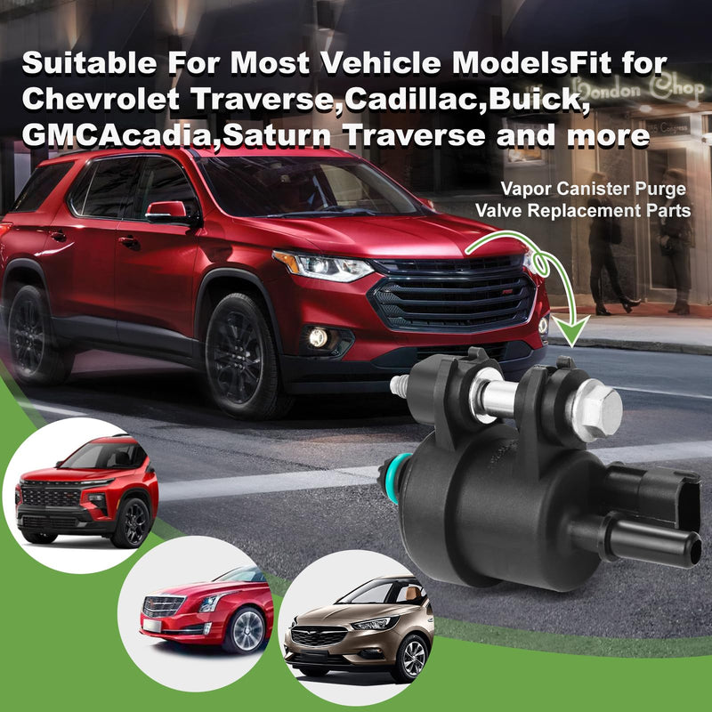 12610560 12690512 911-082 Evap Vapor Canister Purge Valve Solenoid Compatible With Acadia Terrain Impala Traverse SRX Enclave 2009 2010 2011 2012 2013 2014 2015 2016 12610560 12690512 911-082
