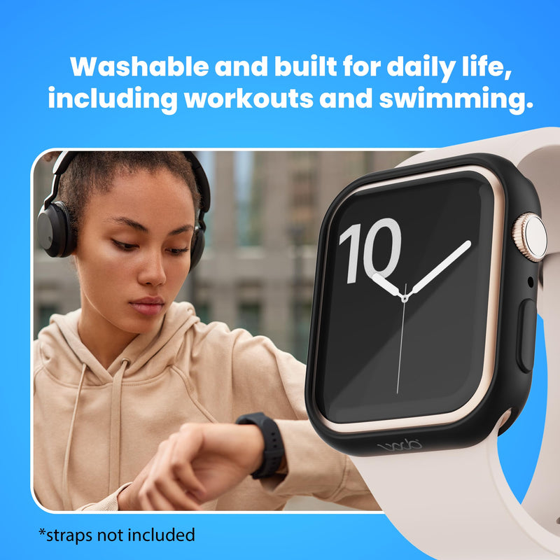 EMF Protection Apple Watch Bumper Case 49mm Ultra 1, 2 & 3 WaveBlock Halo | Up to 84% EMF Reduction, Patented Blocker Technology, FCC Lab Tested, Charge & Heart-Rate Sensor Compatible, Soft Silicone Ultra 1, 2 & 3 (49 mm)
