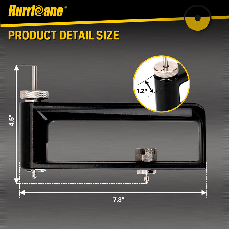 HURRICANE Adjustable Hole Cutter, Sheet Metal Circle Cutter from 2 to 12 Inch,HVAC Ductwork Roofing Hole Cutter for 24 Gauge Steel 26 Gauge Stainless Steel