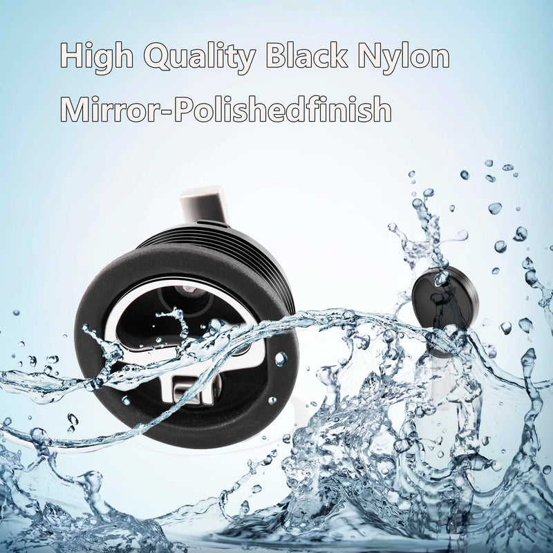 Boat Cam Latch Fits 2-1/2" Hole Mount Latch,Marine Grade O-Handle Latch, Non-Locking Latch,Flush Mount Latch Locking Latch