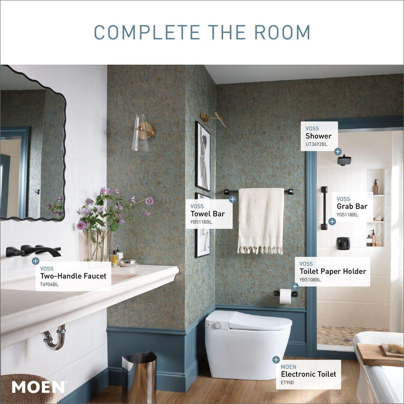 Moen YB5108BLVoss Pivoting Toilet Paper Holder